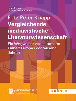 cover image of Vergleichende mediävistische Literaturwissenschaft